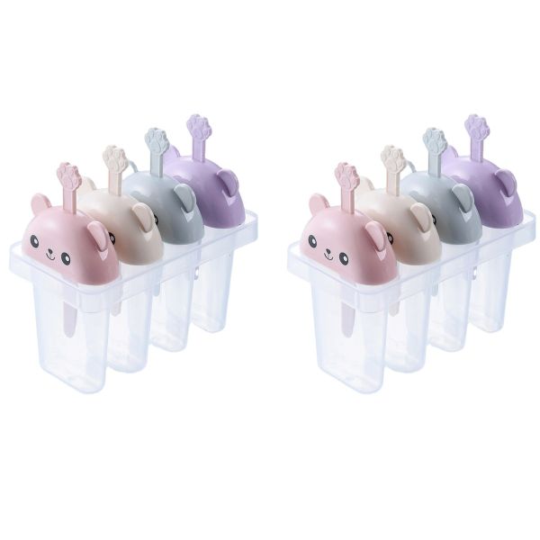 Set of 8 Bear Themed Popsicle Mould