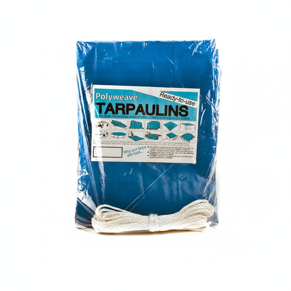 Protarp 3x4m Blue Polyweave Tarpaulin - Water-Resistant &amp; UV-Protected