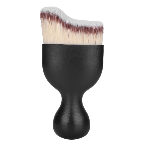 High Quality Multifunctional S-Shaped Kabuki Brush - Black And Brown