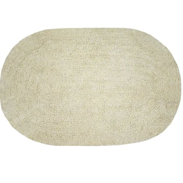 Funky Bathmat Cotton Cream W60cmxD40cm