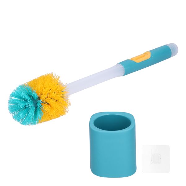 Wall Mount Toilet Brush Set Non Slip Long Handle