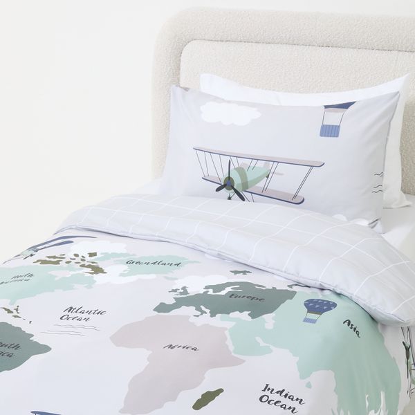 George &amp; Mason - Kids Maps Reversible Duvet Cover