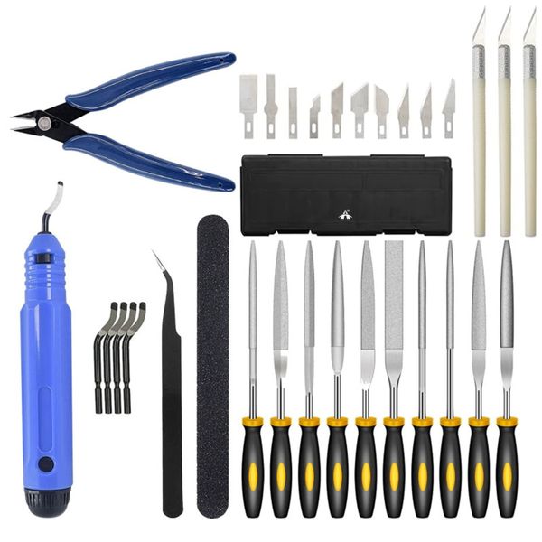 ALANES 32 In 1 3D Printer Tool Kit Deburring Cleaning Finishing Set