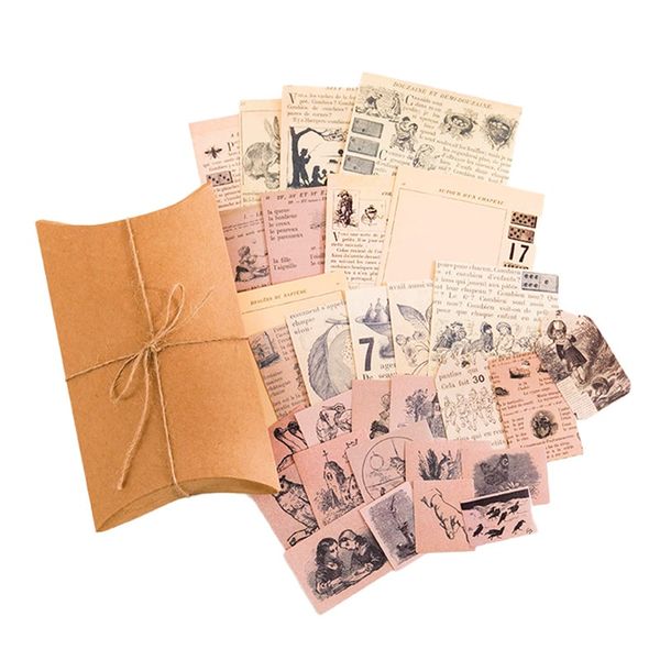 Scrapbooking Paper Stickers Supplies Kit Journaling Old Tales - 30 Pieces