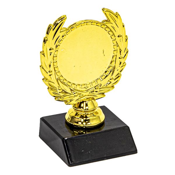 Mini Wreath Trophy with Base 9cm - Gold