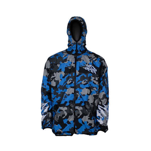 Blue Camo Fishing Jacket - Okuma
