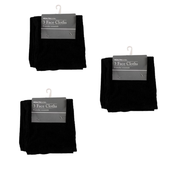 Bulk Pack 3 Packs of Face Cloth - 3 Piece
