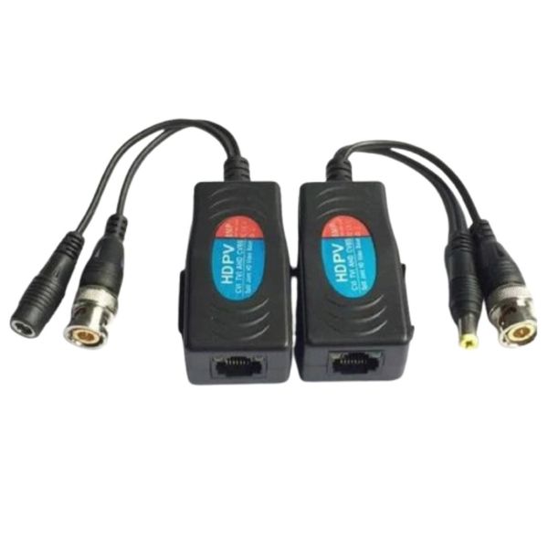 BALUN 1CH 8MP TXRX BNC-RJ45 - Passive Video &amp; Power Transceiver (Pair)