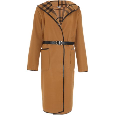 Ladies belted camel coat hotsell