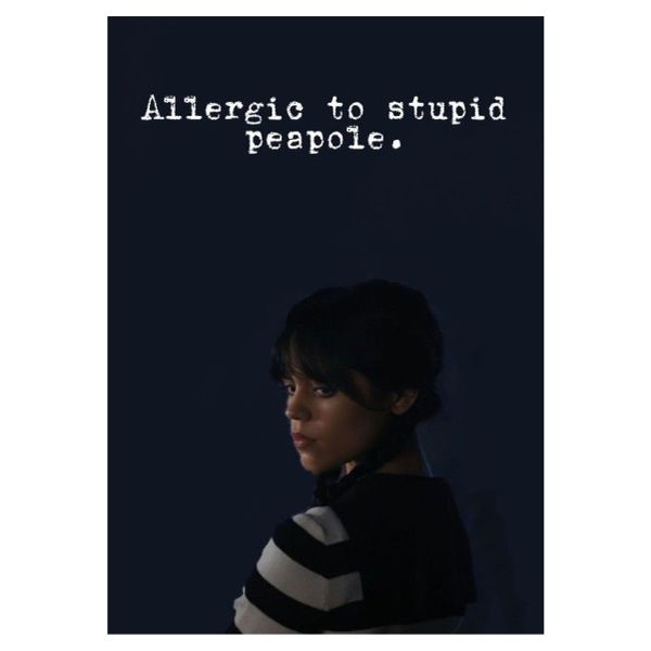 Allergic To Silly People - A1 Poster