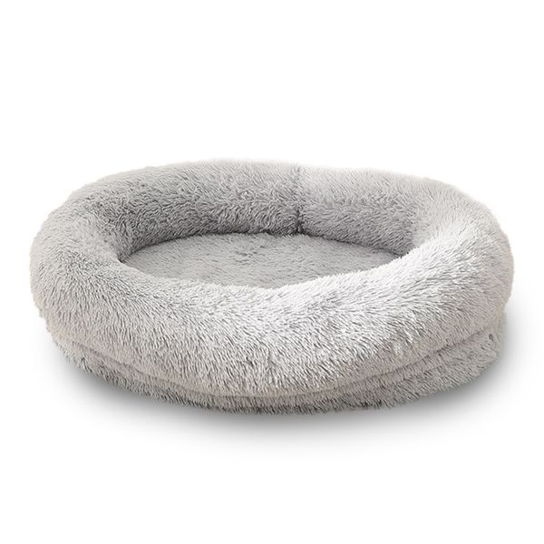 Aus Pets 120cm Ellipse Fluffy Plush Fur Dog Bed/Fits up 150 lbs Pets