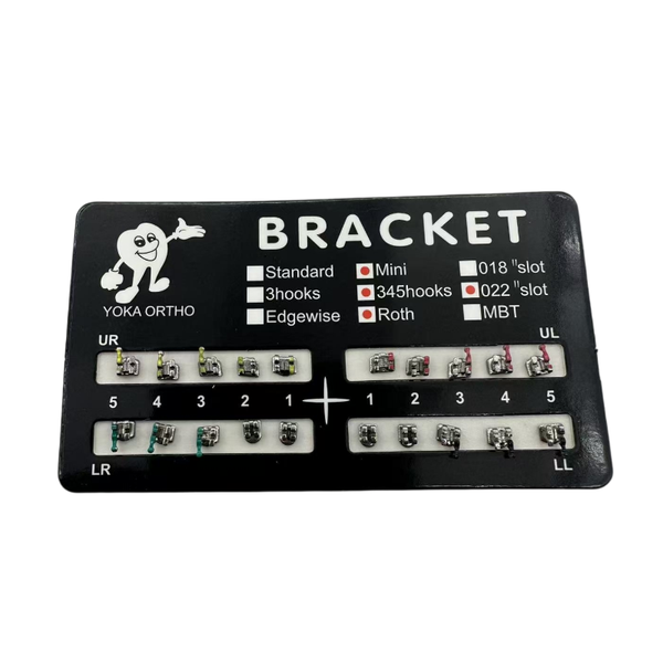 Metal Orthodontic MBT Brackets For Teeth Straightening With 345 Hooks