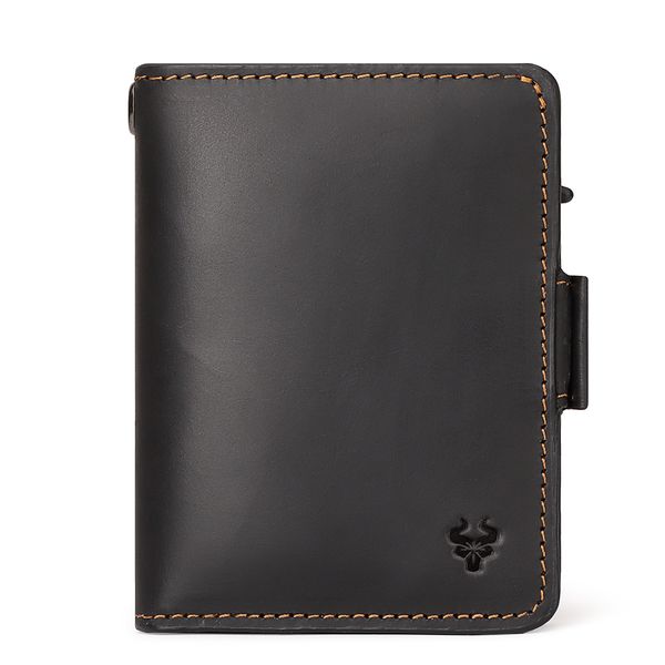 HumerPaul- Men's Premium Genuine Leather Wallet with Metal Card Holder