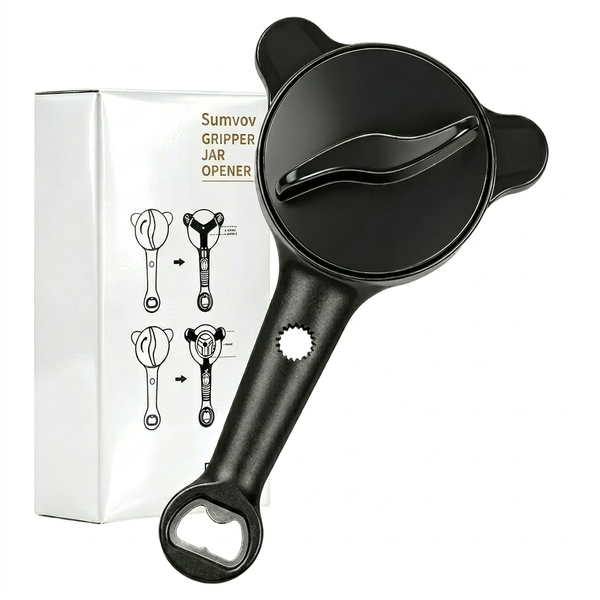 Sumvov 4-in-1 Ergonomic Jar Opener Non-Slip Bottle Can Opener