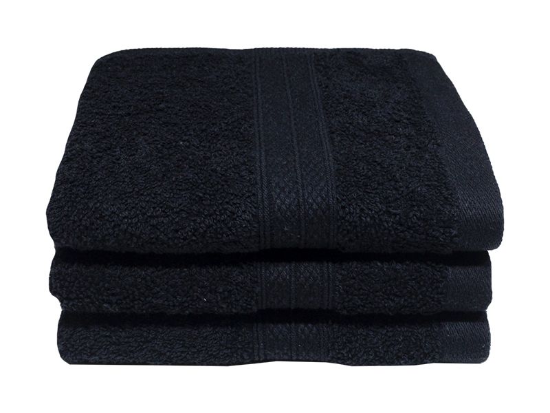 Plush 450GSM Guest Towel - 100% Cotton - 30x50cm (3 Piece)