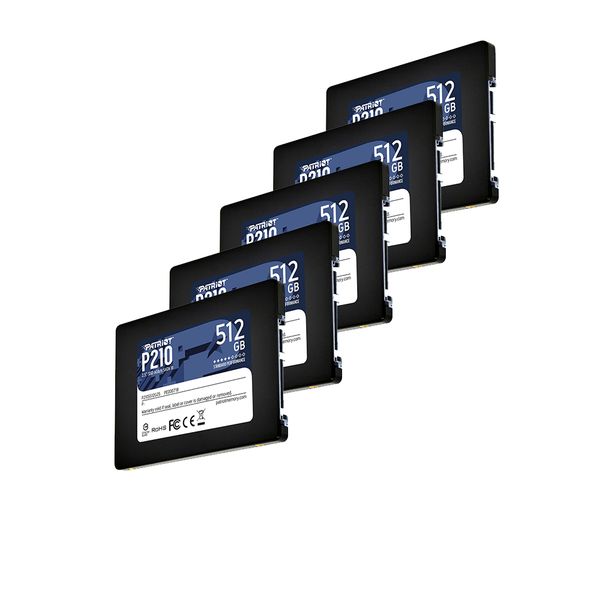 Patriot P210 512GB SATA III SSD Drive (5 Pack)