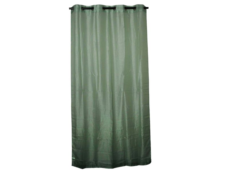Atmosphera Eyelet Green Net Curtain - 140x240cm