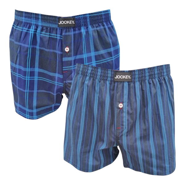 Jockey Woven Boxer 2 Pack - Assorted Colours