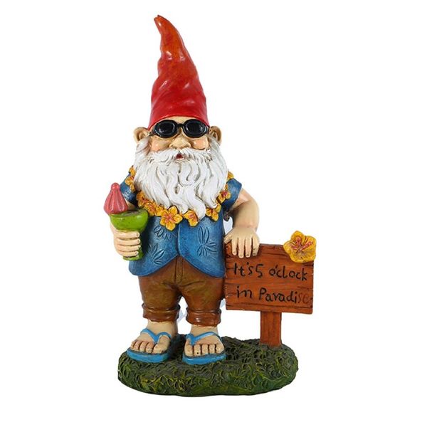 Garden Home Décor Calm Paradise Gnome Statue