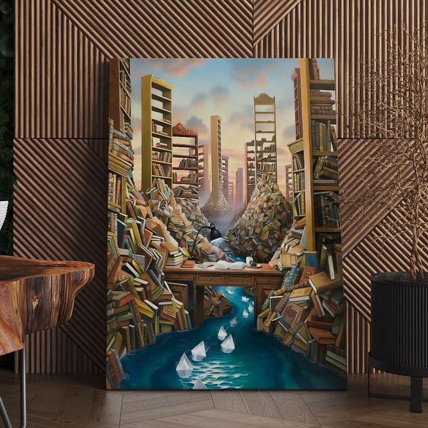 Rivers of Knowledge Wall Art Canvas