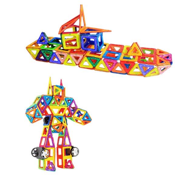 148-Piece Magnetic Building Block Set - Multicolour