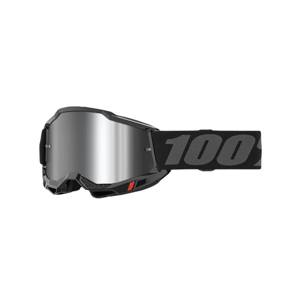 100% Accuri2 Black Silver Mirror Goggle image
