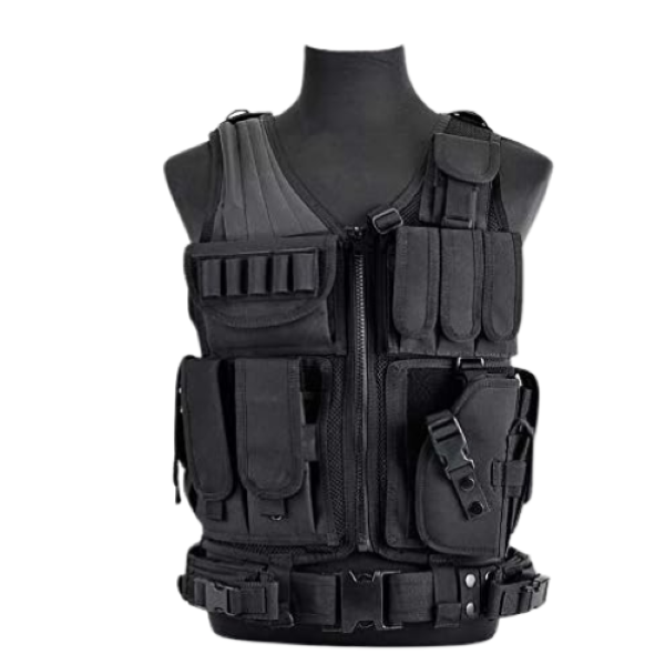 Outdoor Dansup SWAT-Inspired Tactical Vest - Black