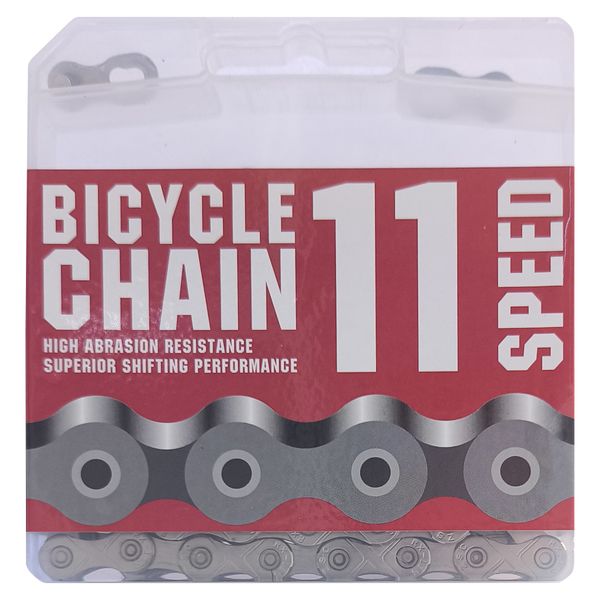Fluir 11 Speed Bicycle Chain Silver Electroplated 126L
