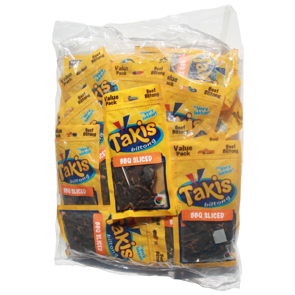 Takis Biltong Value Pack - BBQ Sliced Beef - 20 x 80g - Bulk Pack