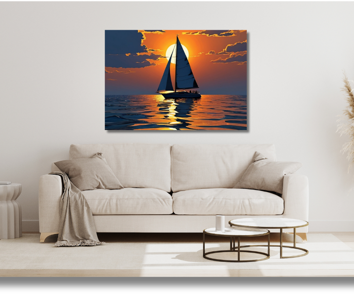 Canvas Wall Art Home Decor- Evening Sailing