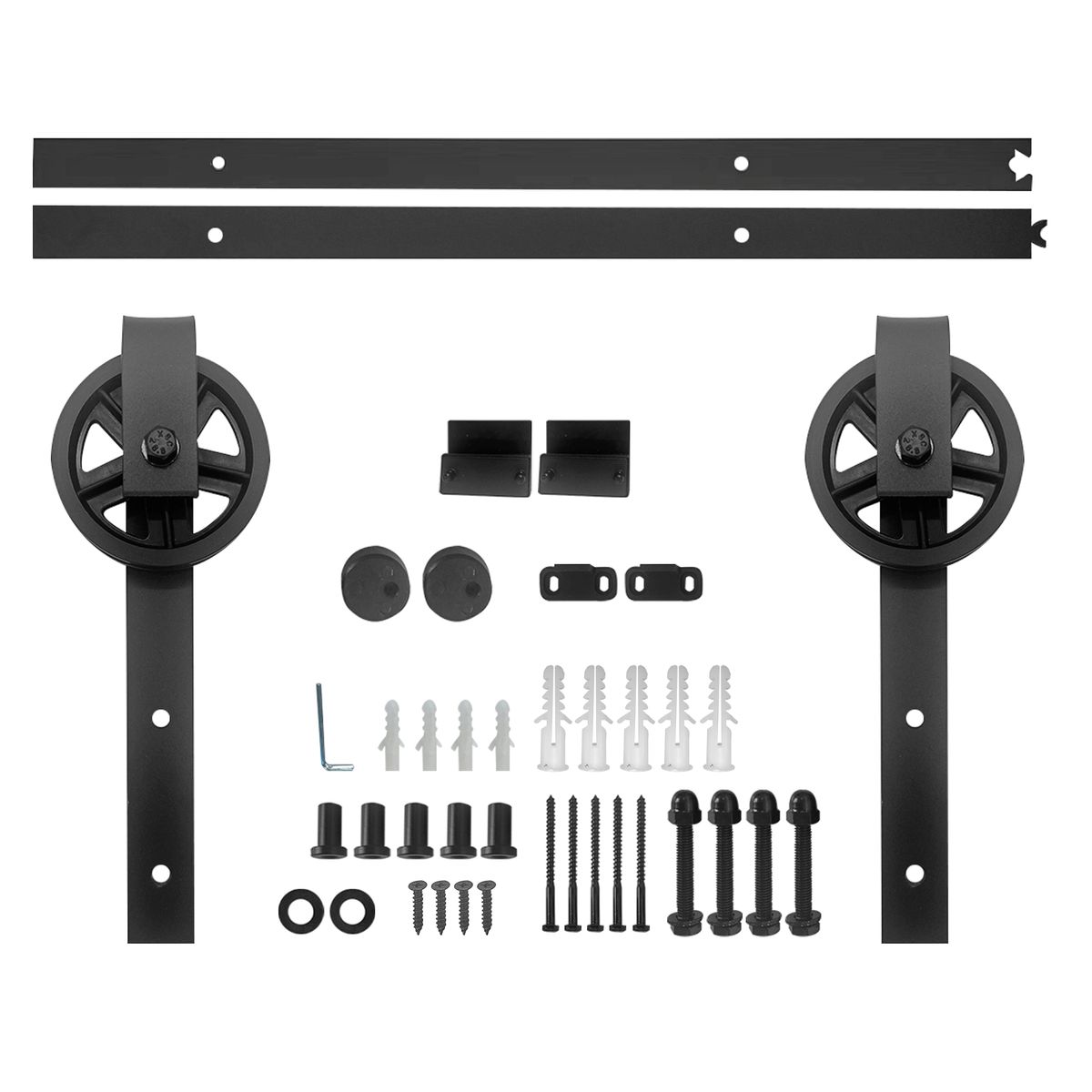 Single Door Sliding Barn Door Track Hardware Kit 1.5m Shop Today