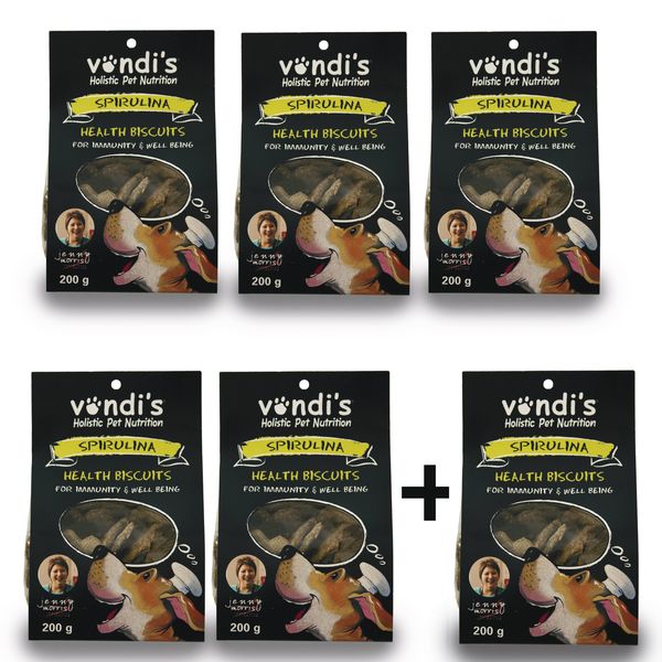 Jenny Morris Spirulina Biscuits - 6 x 200g