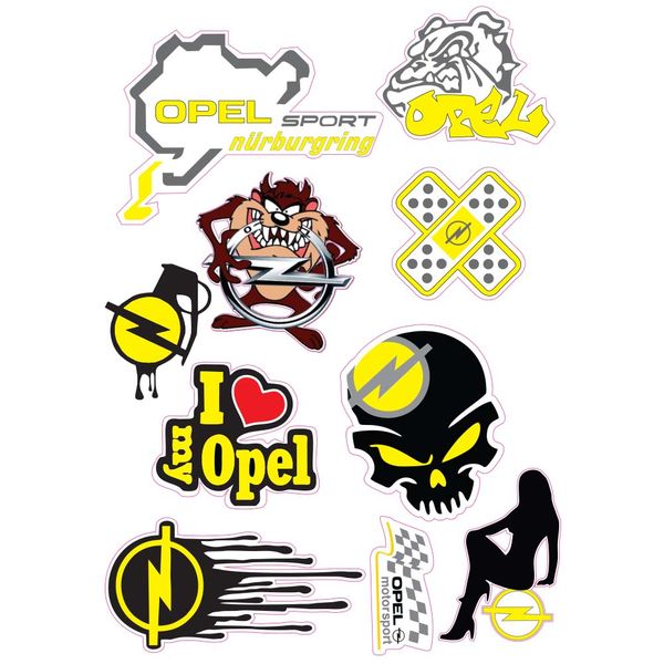 Replica Opel Decorative Sticker Kit