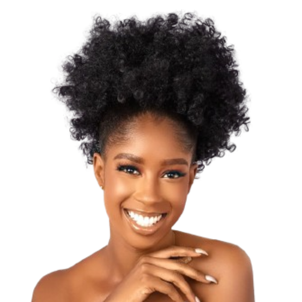 Curly Synthetic Hair Bun Ponytail