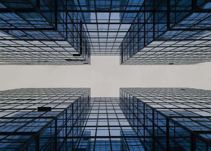 Wall Art Canvas - Building Business City Constuction Geometry