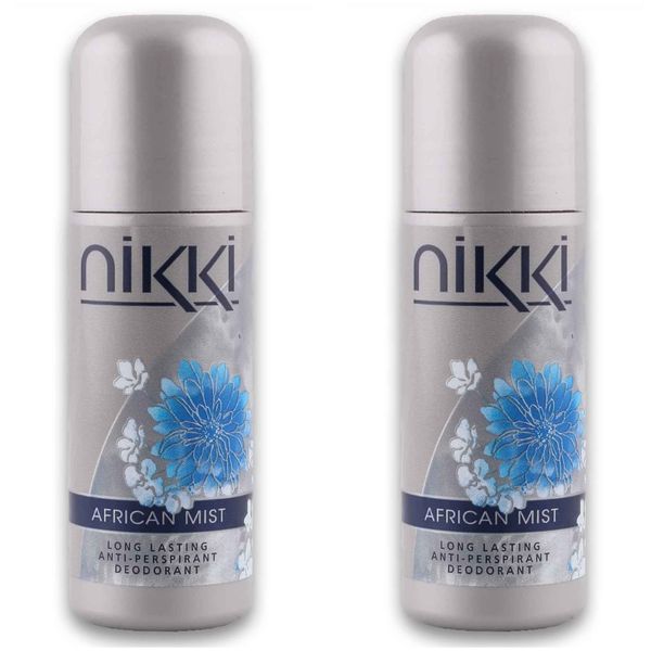 Nikki Long Lasting Anti-perspirant Roll On 50ml - African Mist Pack of 2