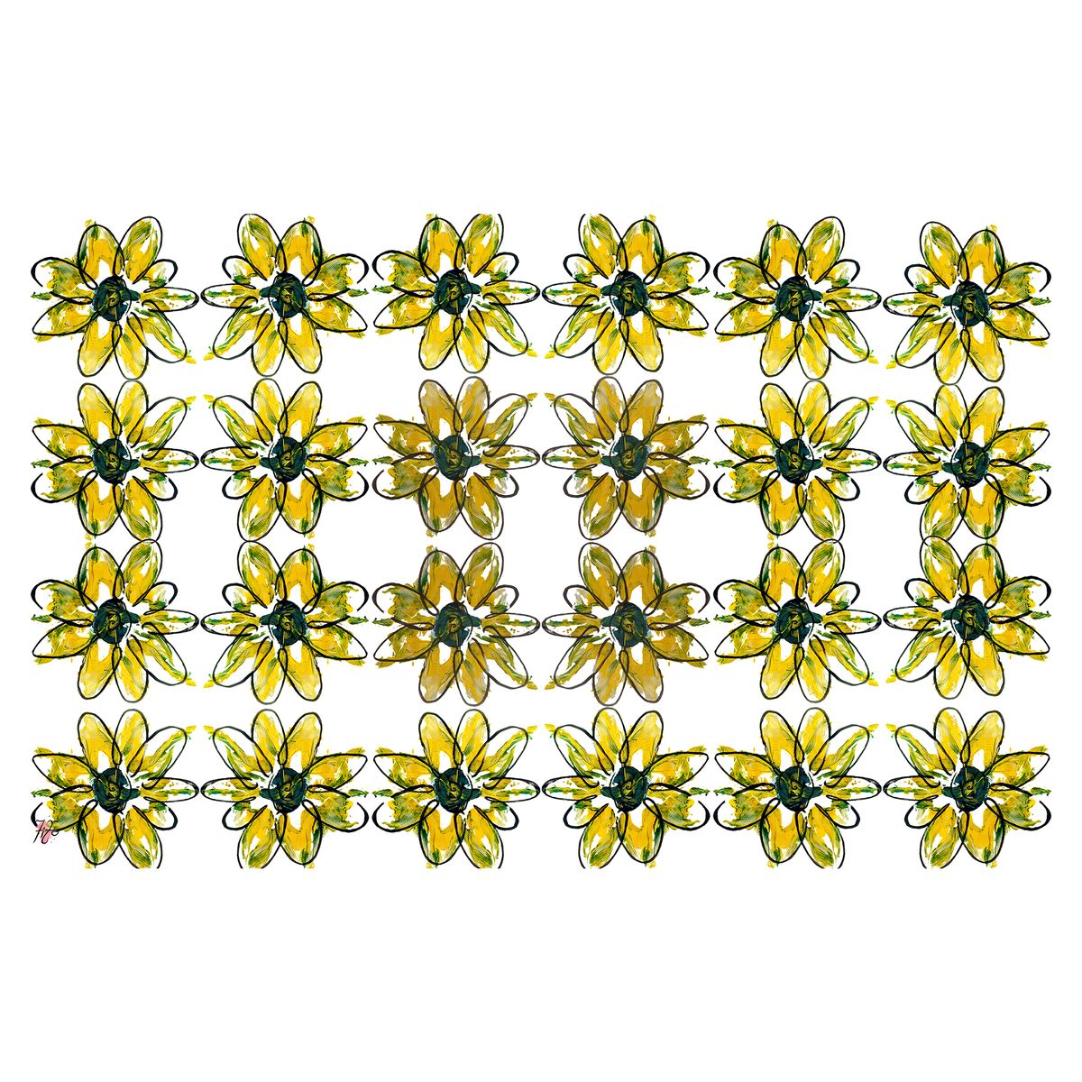 Daisy Doodle Pattern By Fifo Rectangle Tablecloth Shop Today. Get it