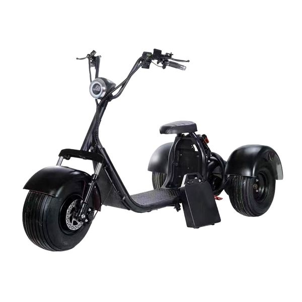 3 Wheel 2000W Electric Scooter 12AH 60Volt - Black