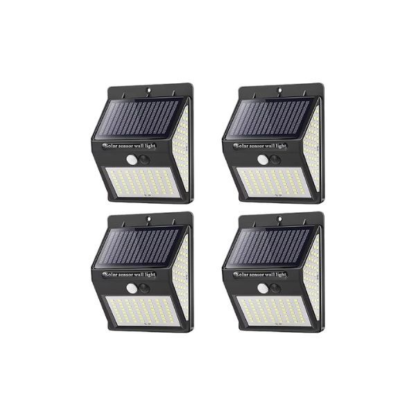 25 LED Solar Sensor Wall Light - Pack of 4