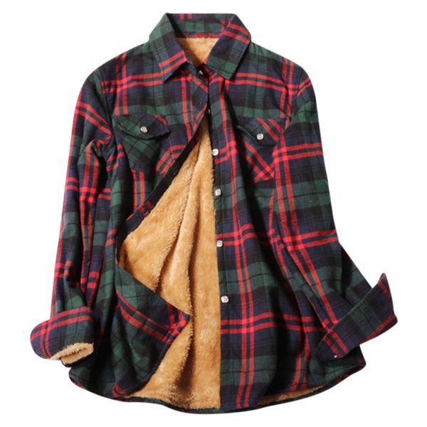 Fashion Classic Button-Down Thickened Fleece Lin image