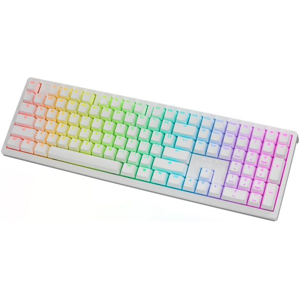 Ducky Zero 6108 Wireless Keyboard 100% RGB Gaming Keyboard Cherry MX Silver