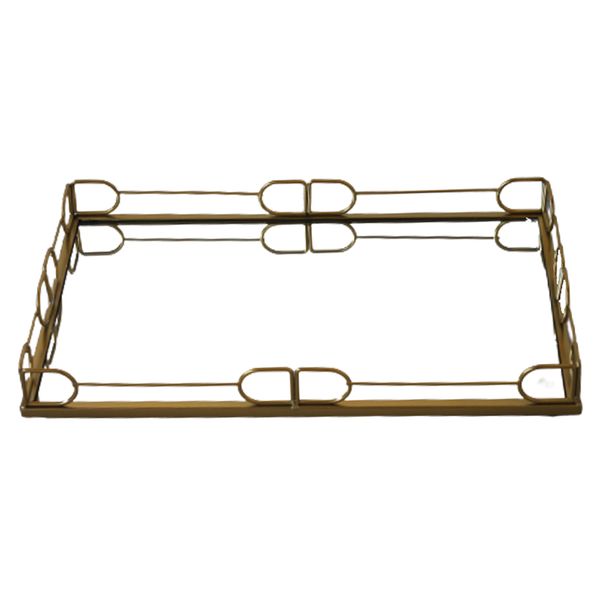 Rectangle Mirrored Vanity Tray - Large