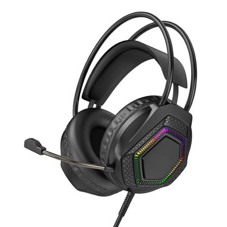 Wired Gaming Headset with RGB Glow - Deep Bass & Clear Mic BO105 Image