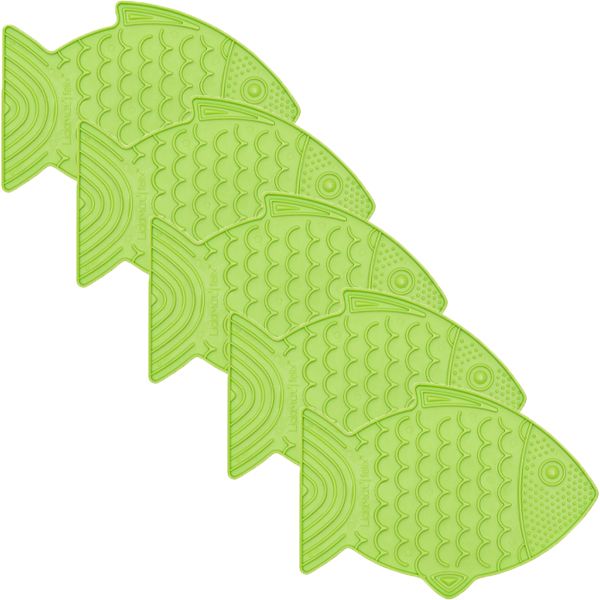 LickiMat Felix Feeding Bowl Lime - 5 Pack