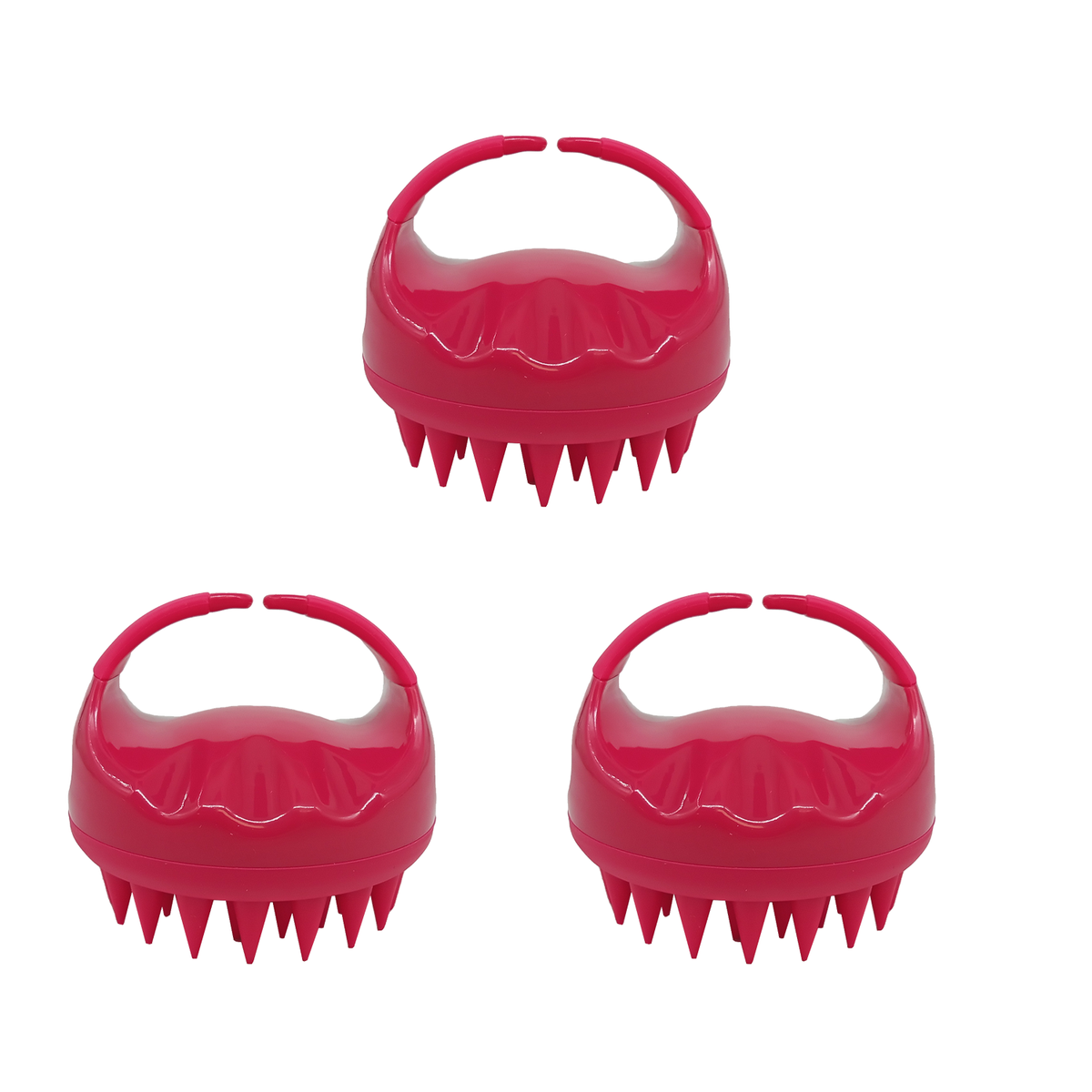 Red Rejuvenation: 3-Pack Sarah Beauty Scalp Massagers