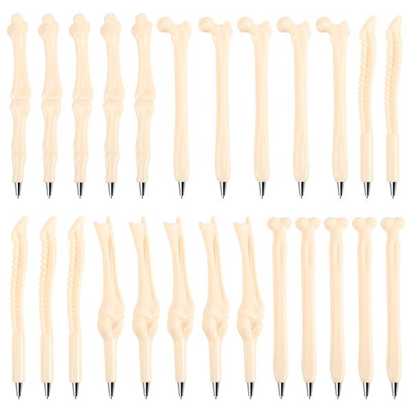 25 Pcs Bone Design Ballpoint Pens for Artist Doctor Nurse School