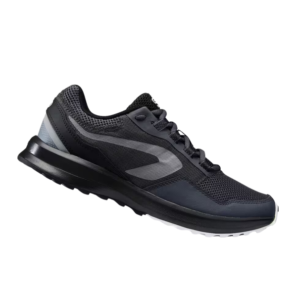 Kalenji Run Active Grip Men's Running Shoe Black Grey