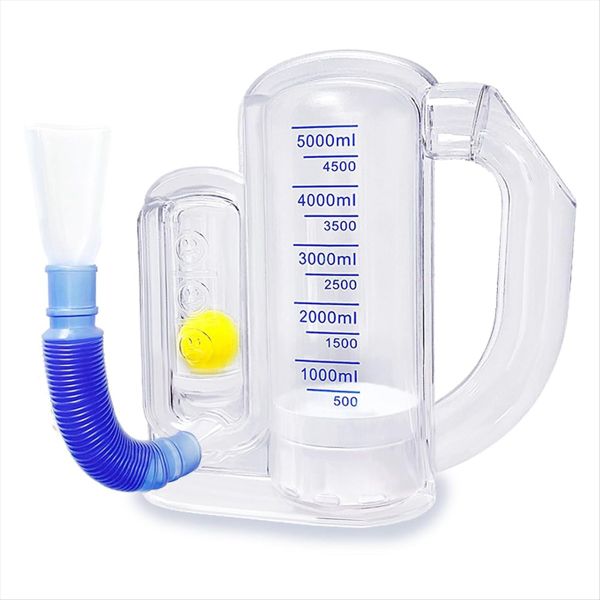 Breathing Exerciser for Lungs Deep Breathing Trainer - 5000Ml Capacity