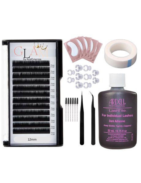 GLAM's Professional Individual Eyelash Extensions Kit (10mm)