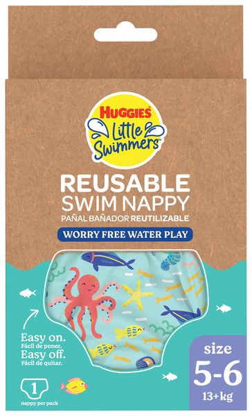 Huggies Little Swimmers Reusable Swim Nappy Size 5-6 (13+kg)